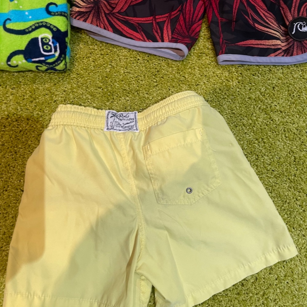 Bundle of Ralp Lauren swim trunks, quicksilver swim trunks and cover up. - Picture 3 of 7